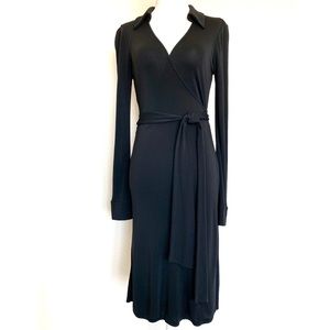 DVF Classic Black Wrap Dress